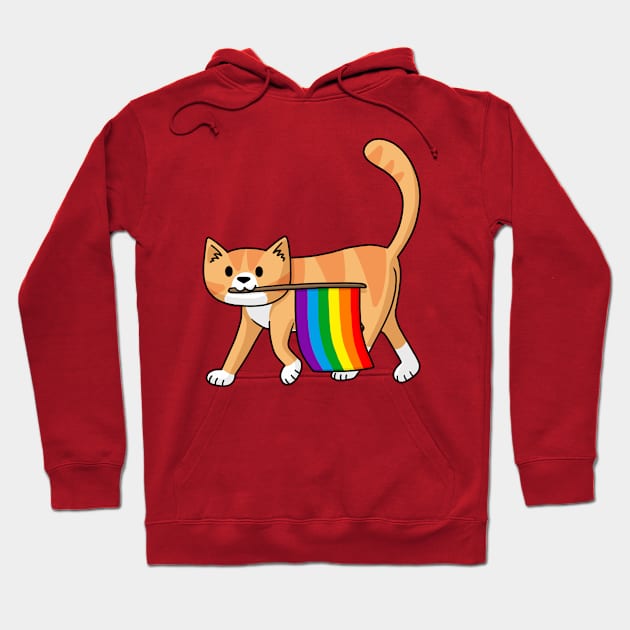 Pride Cat Hoodie by Doodlecats 